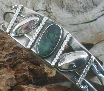 Old Navajo Silver Cuff - 6 1/4